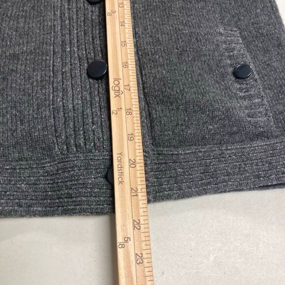 GAP 100% Wool Gray Button Up Sweater Cardigan Shrug Size XS - Picture 9 of 10